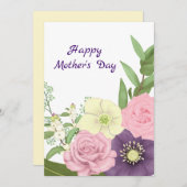 Bloemen voor u Flat Holiday Kaart (Voorkant / Achterkant)