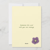 Bloemen voor u Flat Holiday Kaart (Achterkant)