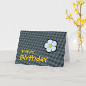 Bloemen voor u Happy Birthday Kaarten (Gele Bloem)