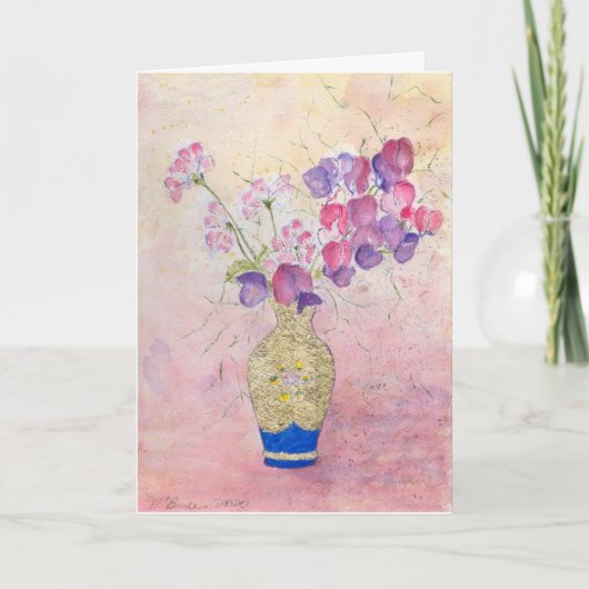 Bloemen voor Valentijnsdag.... Kaart (Voorkant)