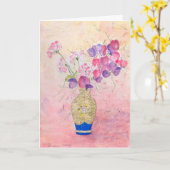 Bloemen voor Valentijnsdag.... Kaart (Gele Bloem)