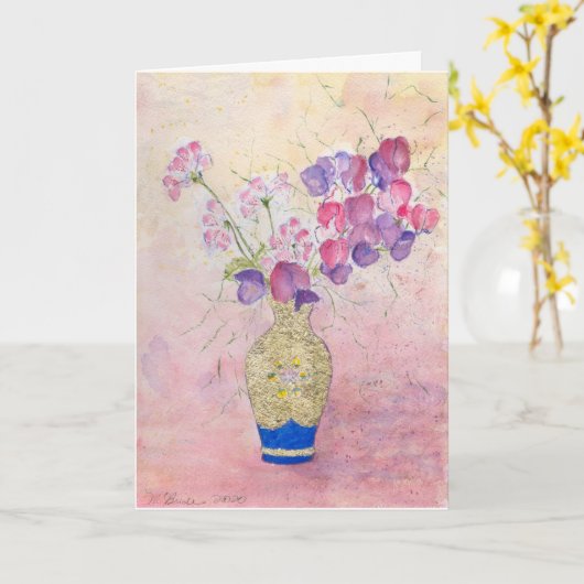 Bloemen voor Valentijnsdag.... Kaart (Gele Bloem)