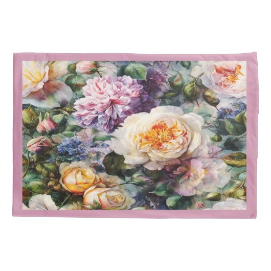  BLOEMEN VOORJAAR SEIZOEN KUSSENSLOOP (Achterkant)