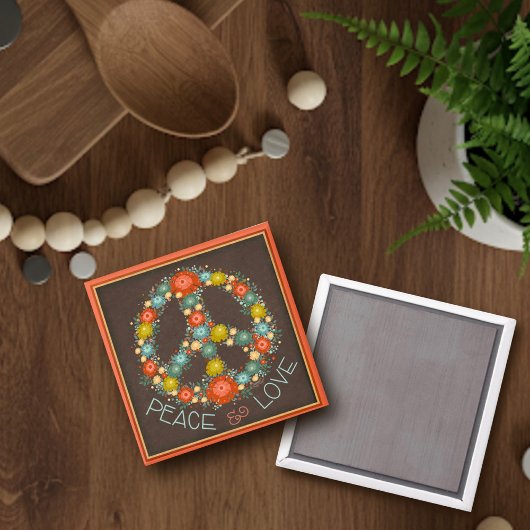 Bloemen Vredesbord Liefde Inspirivity Magneet