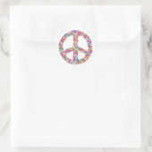 Bloemen Vredesbord Stickers (Tas)