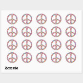 Bloemen Vredesbord Stickers (Vel)