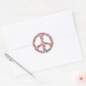 Bloemen Vredesbord Stickers (Envelop)