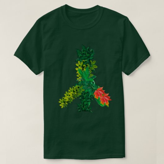 Bloemen Vredesbord T-shirt (Design voorkant)
