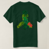 Bloemen Vredesbord T-shirt (Design achterkant)