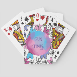 Bloemen, Vreugde, Graphic Fun Pokerkaarten