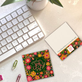 Bloemen Vreugde in Reis Inspirivity Vriendheidskaa Vierkante Visitekaartje