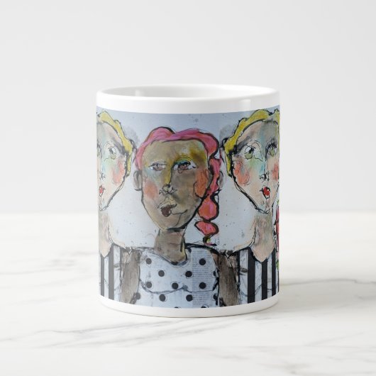 Bloemen & Vrienden Jumbo Mok (Voorkant)