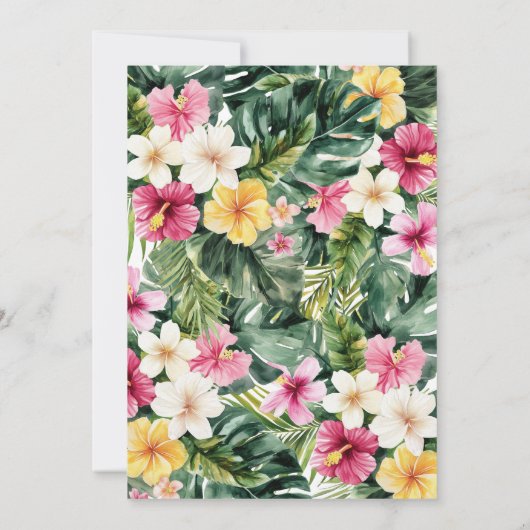 Bloemen Vrijgezellenfeest Bloemen Kaart (Achterkant)