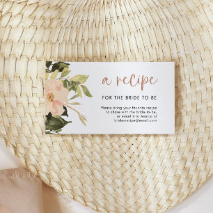  Bloemen   Vrijgezellenfeest Deel een recept Informatiekaartje