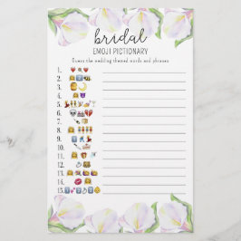 Bloemen - vrijgezellenfeest emoji pictionary game