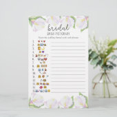 Bloemen - vrijgezellenfeest emoji pictionary game (Staand voorkant)