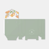 Bloemen Vrijgezellenfeest Favor Box Sage Groen Mon Bedankdoosjes (Uitgevouwen)