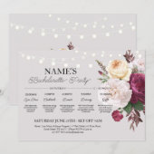  Bloemen Vrijgezellenfeest Flower Route Kaart (Voorkant / Achterkant)