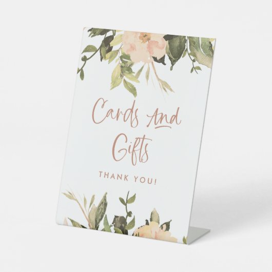  Bloemen | Vrijgezellenfeest Kaarten en geschenken Reclamebord Met Voetstuk (Voorkant)