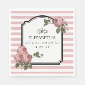  Bloemen Vrijgezellenfeest Kleur aanpassen Servet (Voorkant)