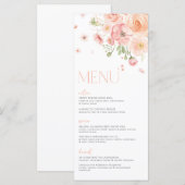 Bloemen Vrijgezellenfeest Liefde in Bloom Bright F Menu (Voorkant / Achterkant)