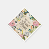 bloemen | Vrijgezellenfeest Napkins Servetten (Hoek)