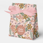 Bloemen Vrijgezellenfeest of bruiloft gepersonalis Bedankdoosjes (Voorkant Zijde)