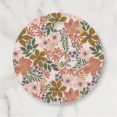 Bloemen Vrijgezellenfeest of bruiloft gepersonalis Bedankjes Labels (Achterkant)