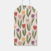 Bloemen Vrijgezellenfeest of bruiloft gepersonalis Cadeaulabel (Achterkant)