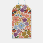 Bloemen Vrijgezellenfeest of bruiloft gepersonalis Cadeaulabel (Achterkant)