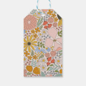 Bloemen Vrijgezellenfeest of bruiloft gepersonalis Cadeaulabel (Achterkant)