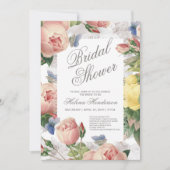 Bloemen Vrijgezellenfeest Rozen en Kant Kaart (Voorkant)