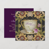  Bloemen Vrijgezellenfeest Tea Party Uitnodiging (Voorkant / Achterkant)