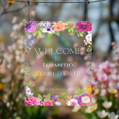 Bloemen Vrijgezellenfeest Welkom Acryl Teken Acryl Bord