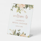  Bloemen | Vrijgezellenfeest Welkom Reclamebord Met Voetstuk (Voorkant)