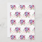 Bloemen Vrijgezellenfeesten thee Kaart (Achterkant)