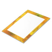 Bloemen vrolijk geel gerbera Notitieblok (Schuin)