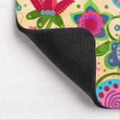  Bloemen Vrolijke Jouw naam Custom Muismat (Hoek)