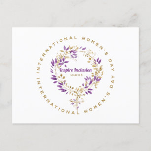 Bloemen Vrouw teken Vrouwendag 20 maart Briefkaart