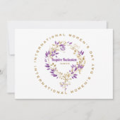 Bloemen Vrouw teken Vrouwendag 20 maart Kaart (Voorkant)