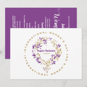 Bloemen Vrouw teken Vrouwendag 20 maart Kaart