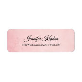 Bloemen Vrouwelijk Klassiek Minimalistisch Profess Etiket (Voorkant)