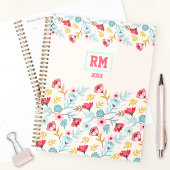 Bloemen Vrouwelijk Roze Blauwe Crème Kleurrijk Mon Planner