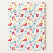 Bloemen Vrouwelijk Roze Blauwe Crème Kleurrijk Mon Planner (Achterkant)