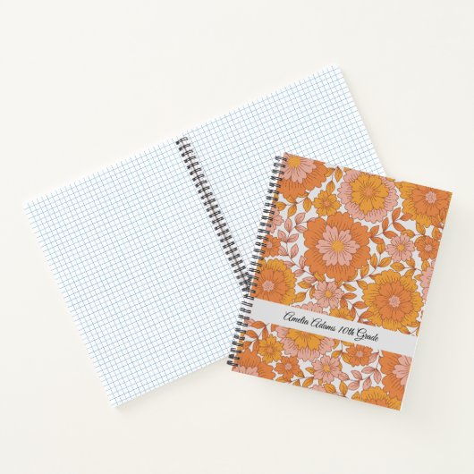 Bloemen  Vrouwelijke School  Girly Notitieboek (Binnen)