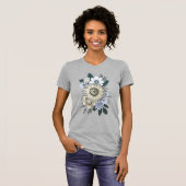 Bloemen Vrouwen Elegant Zonnebloem Boeket T-shirt (Voorkant volledig)