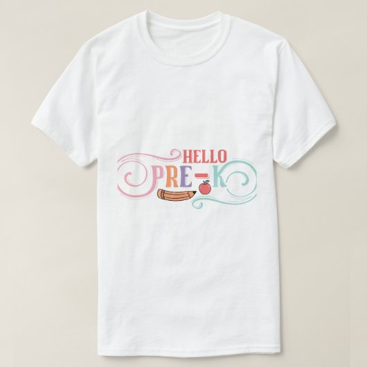 Bloemen Vulling en Omlijning T-shirt (Design voorkant)