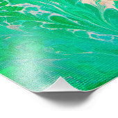 Bloemen vuurwerk foto afdruk (Hoek)