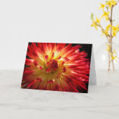 Bloemen Vuurwerk Kaart (Gele Bloem)