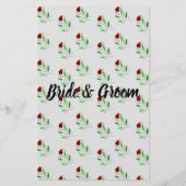 Bloemen Waar was de bruid? Shower Game Kaart Flye (Achterkant)